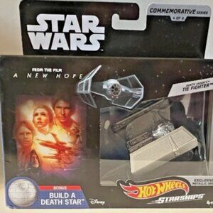 NEW Hot Wheels Star Wars Commemorative Series Darth Vader’s Tie Fighter